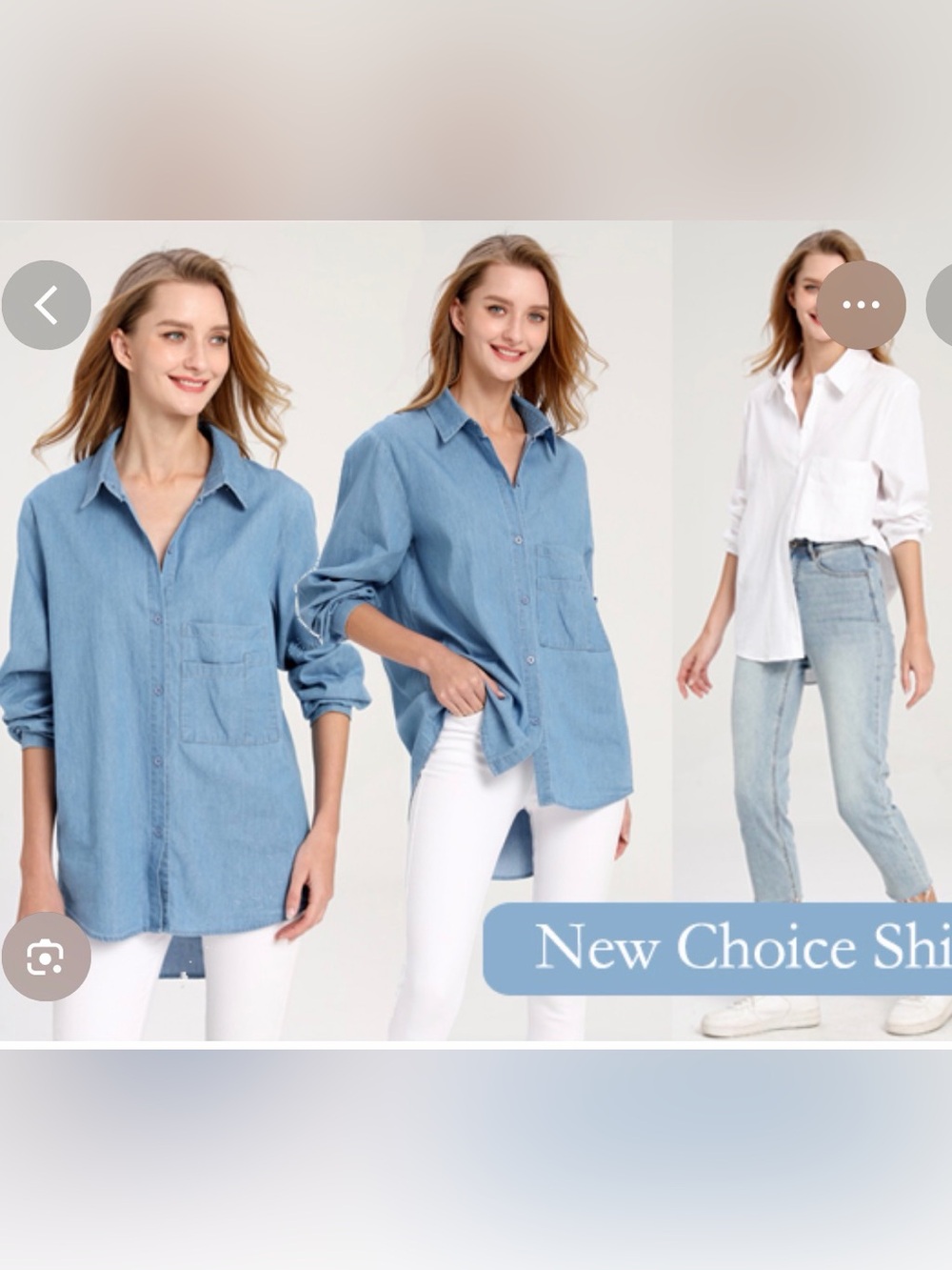 Women’s Minibee  Cotton Linen Button-Up High-Low Blouse